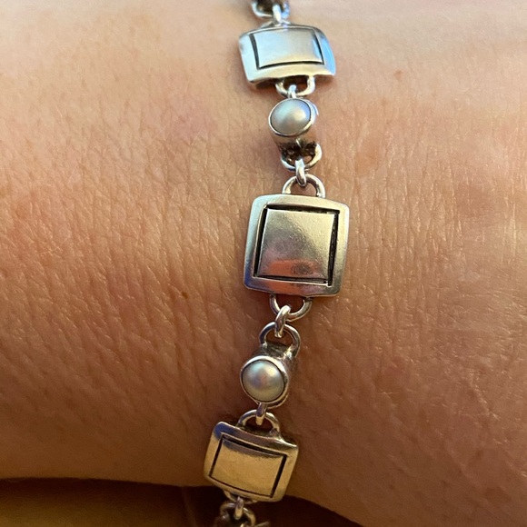 Pearl and 925 sterling silver Baroni Bracelet - Picture 7 of 9